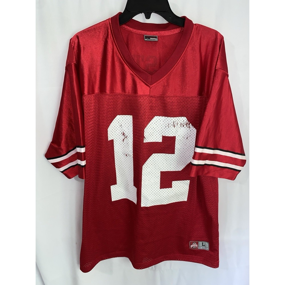 Vtg Ohio State Buckeyes Atlantis Team Football Jersey #12 Mens Large